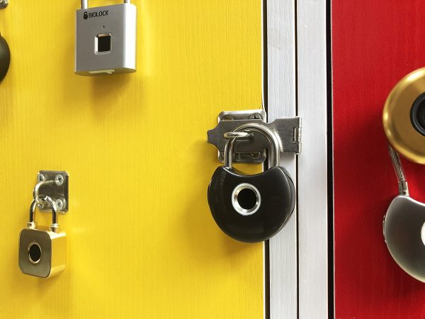 百洛智能指纹锁 涂鸦智能app蓝牙指纹挂锁抽屉柜锁